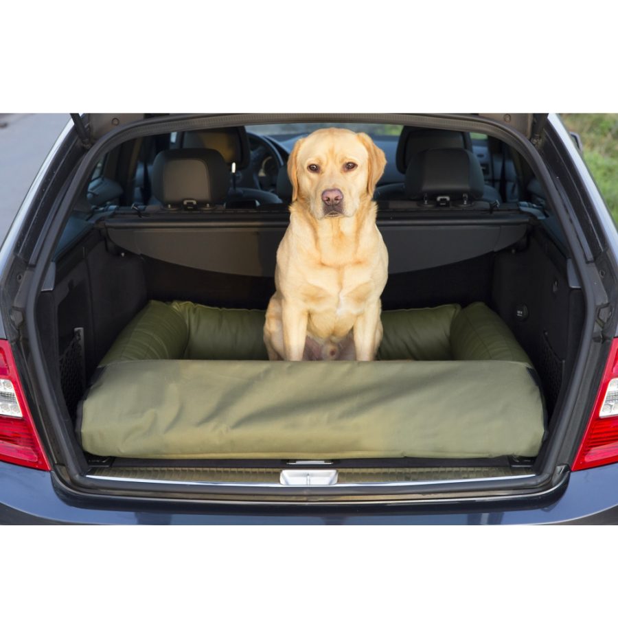 Hubertus Gold 2-in-1 Hondenbed & Kofferbakbeschermer (Olijfgroen) - Afbeelding 2