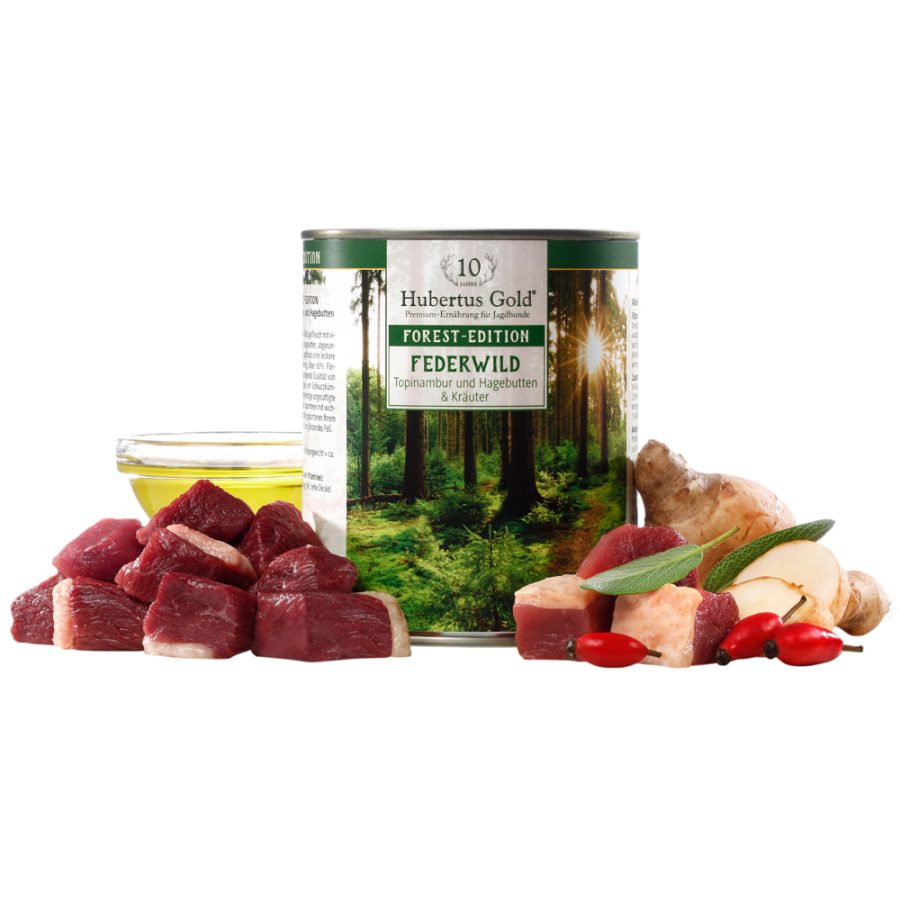 Hubertus Gold Forest Edition Vederwild met Aardpeer en Rozenbottel - 6 x 800g